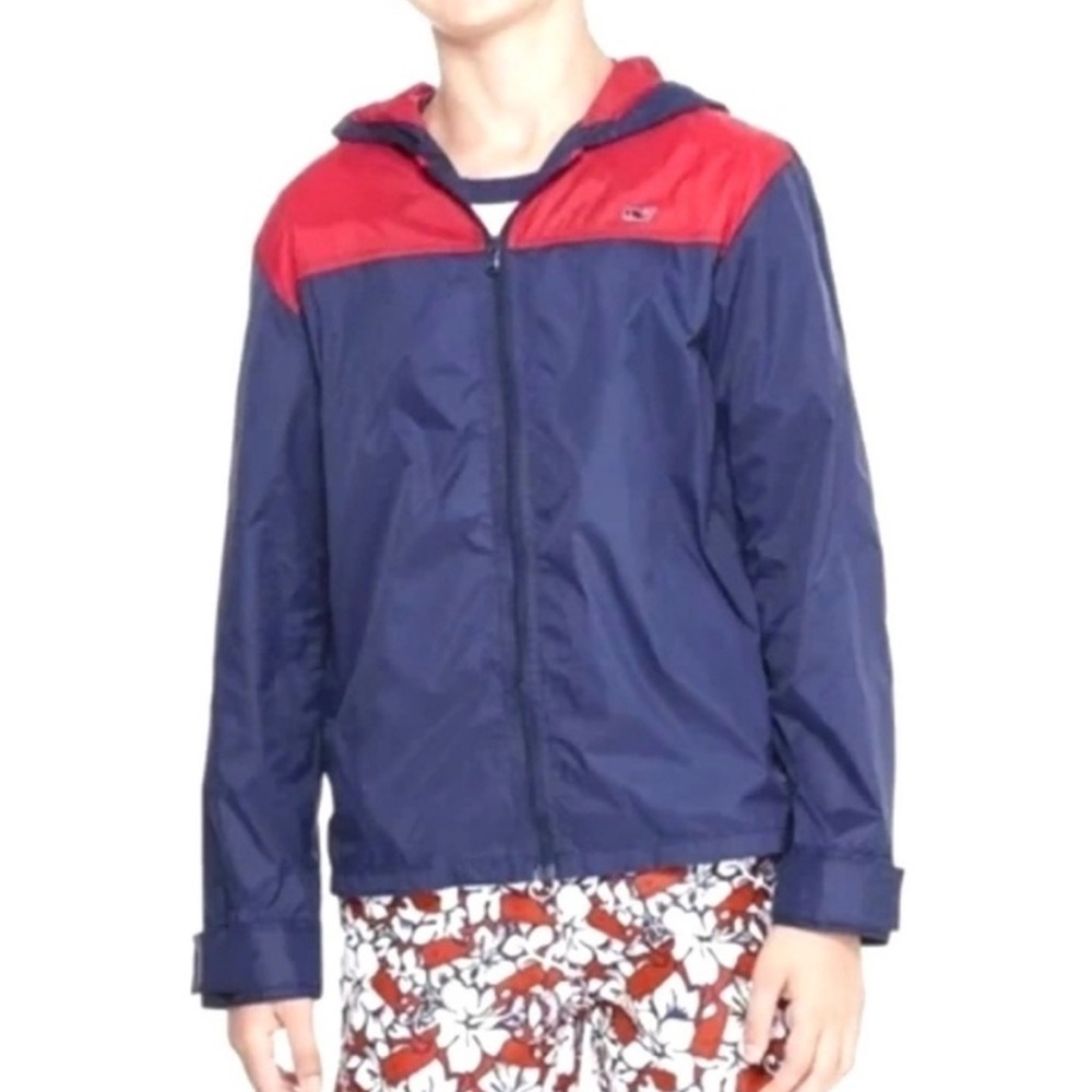 Vineyard Vines | Lightweight & Packable Raincoat-Windbreaker | Boy’s Size: Large